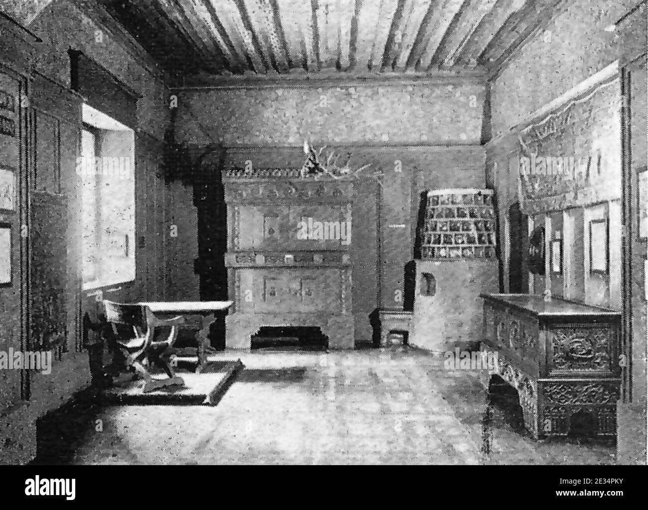 Magdeburg Gotischer Wohnraum 15 Jhdt. Banque D'Images