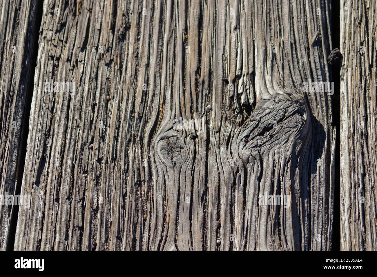 Arrière-plan en bois grain gros plan sur les planches de pont . Photo de haute qualité Banque D'Images