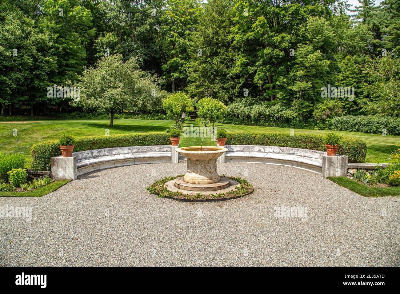 Jardins à Chesterwood à Stockbridge, Massachusetts Banque D'Images