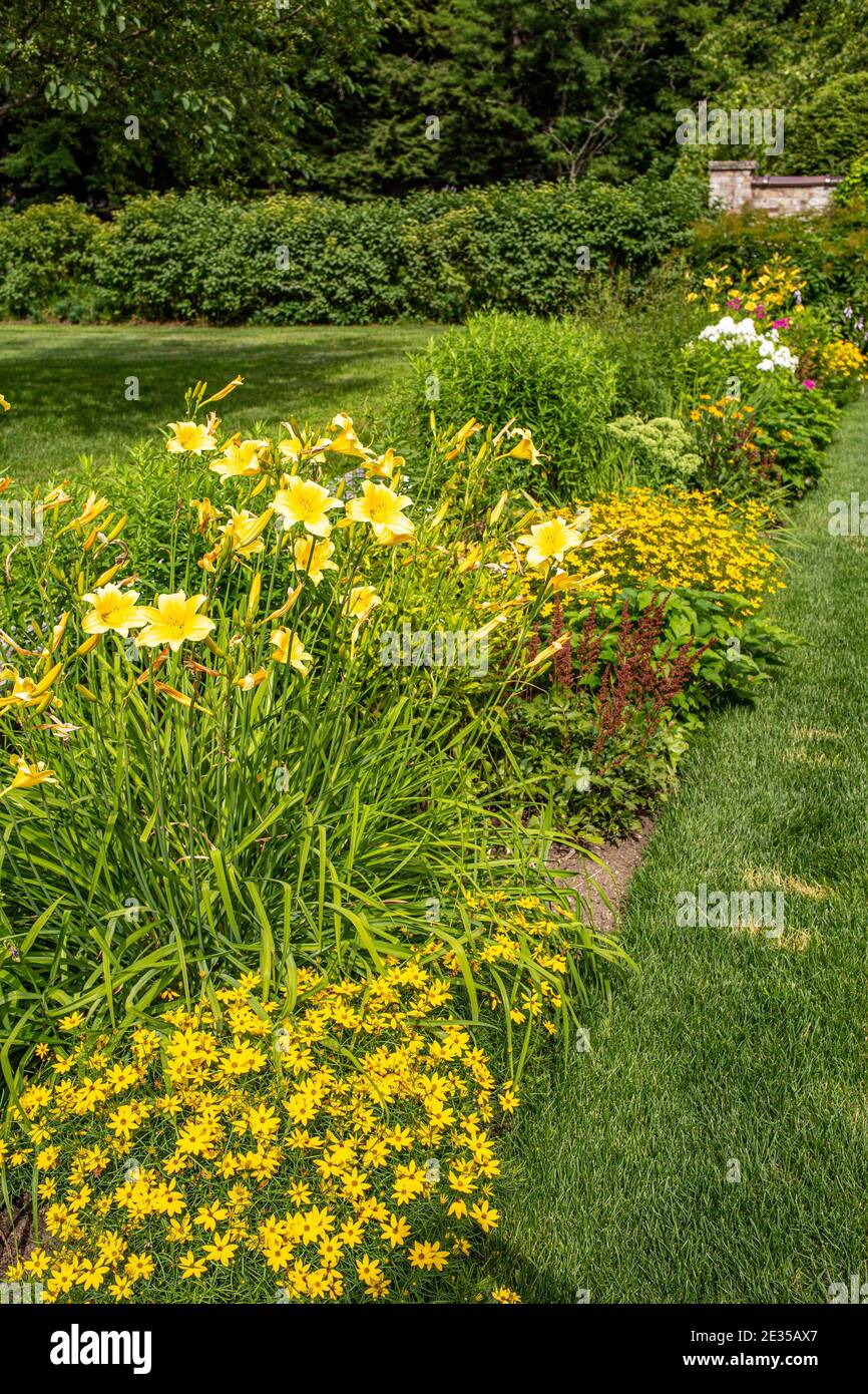 Jardins à Chesterwood à Stockbridge, Massachusetts Banque D'Images