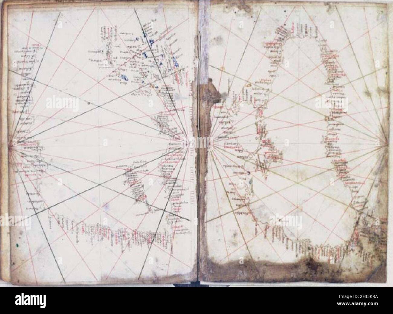 Luxoro Atlas feuilles 7 et 8. Banque D'Images