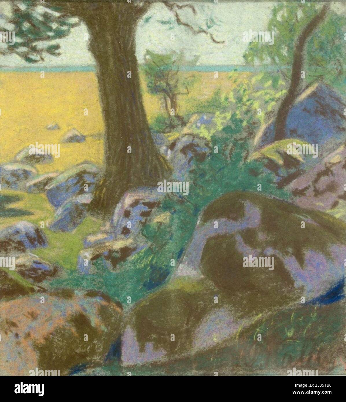 Maastik kividega, Oskar Kallis, Banque D'Images