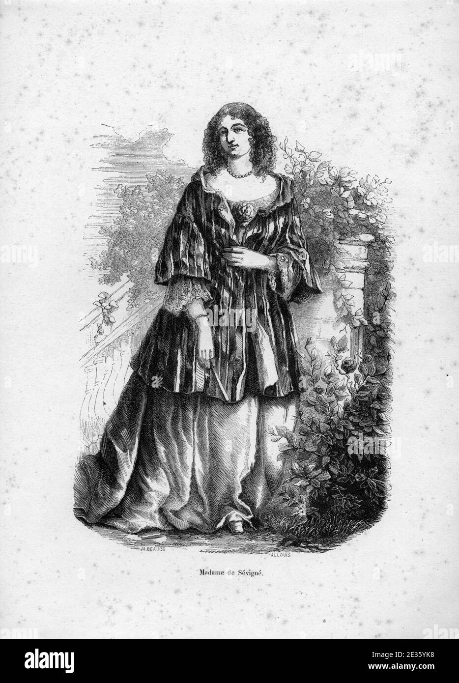 Madame de Sévigné par Allouis. Banque D'Images