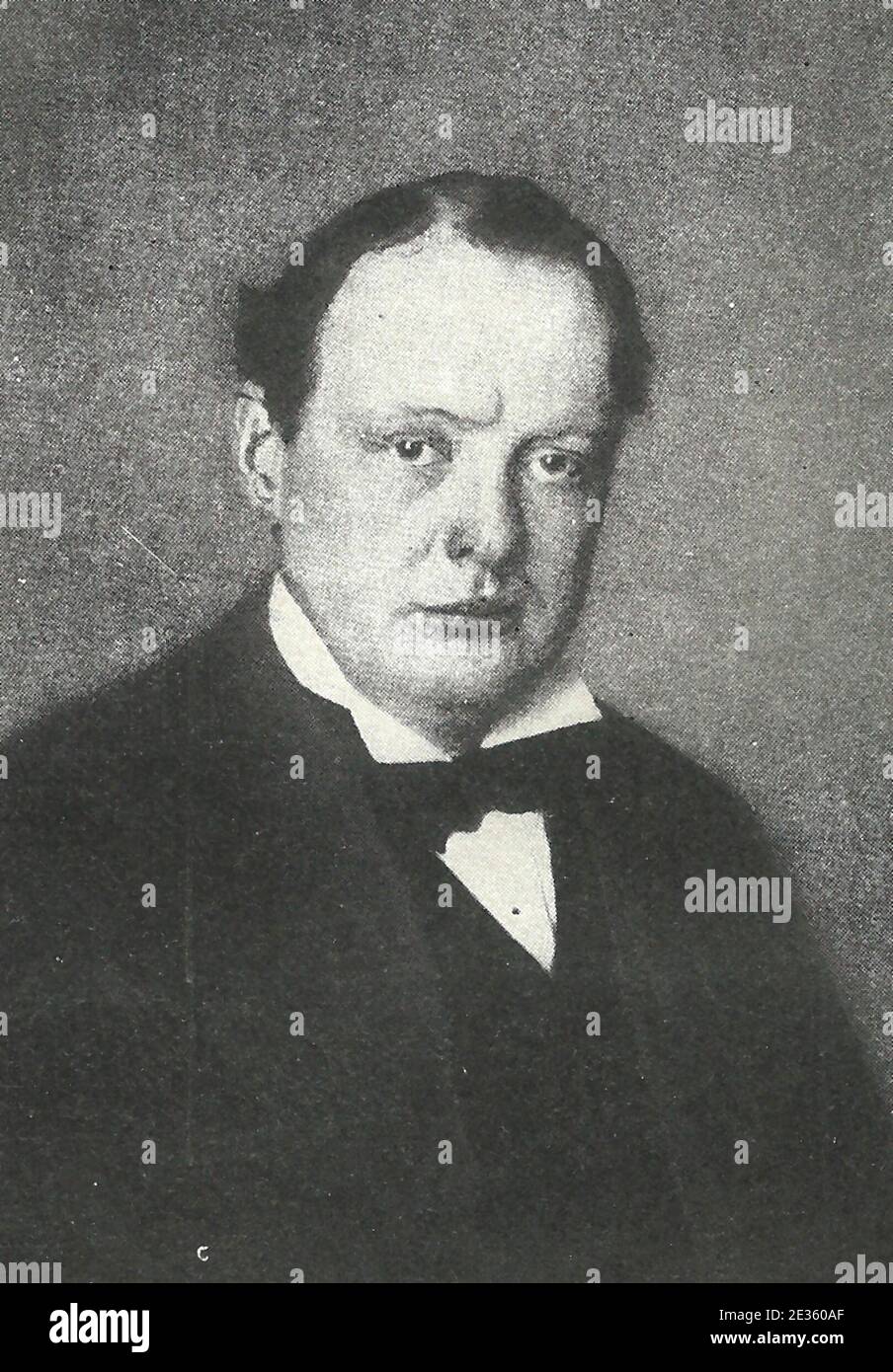 Winston Spencer Churchill pendant la première Guerre mondiale Banque D'Images