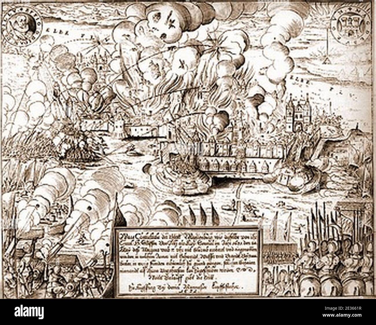 Magdeburgs assedio. Banque D'Images