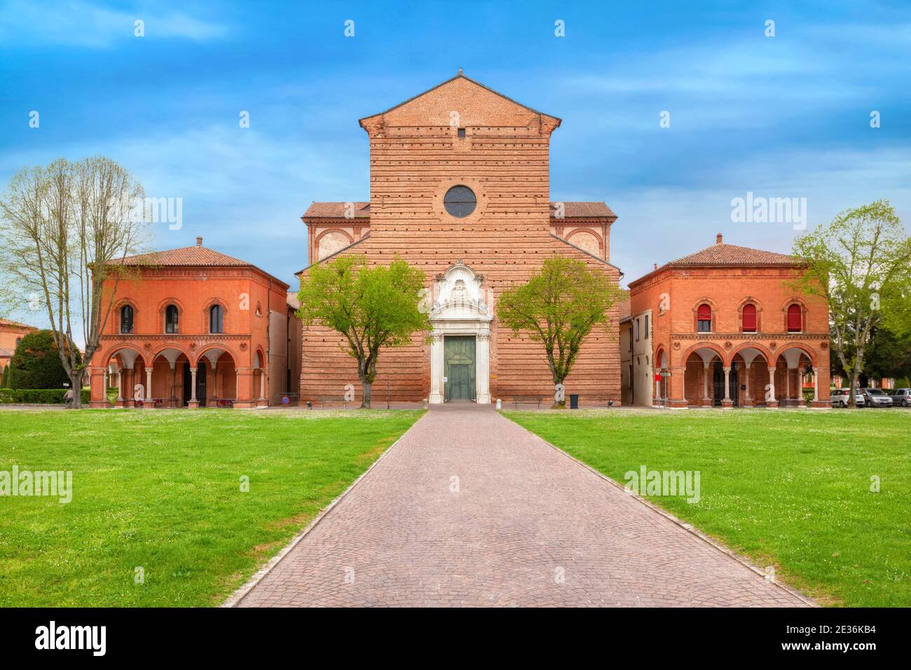 Ferrara, Italie. Église de San Cristoforo alla Certosa Banque D'Images