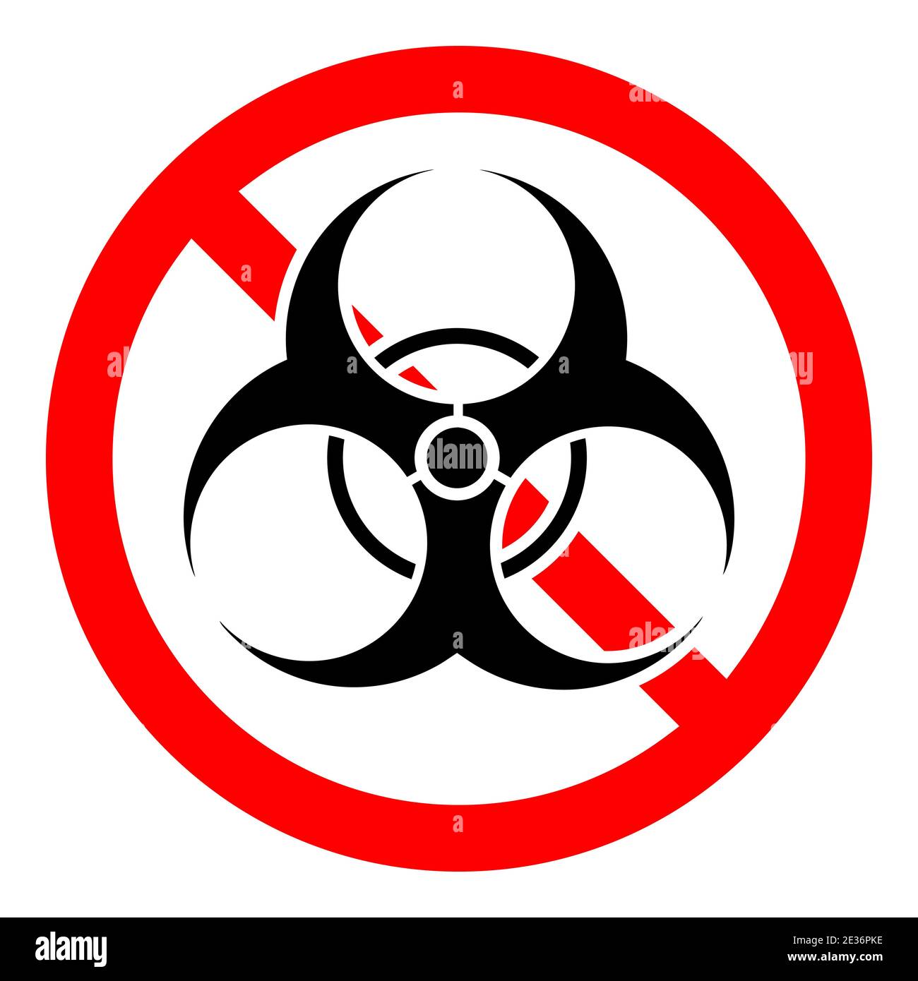 Arrêter le signe toxique. Icône de danger biologique. Panneau d'avertissement. Les substances toxiques sont interdites. Illustration vectorielle. Illustration de Vecteur