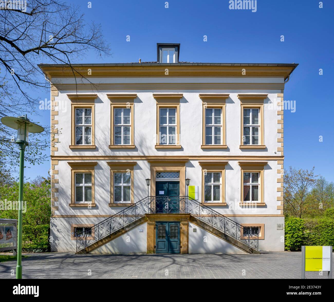 La villa du directeur du Ravensberger Spinnerei de 1865, aujourd'hui Musée Huelsmann, Bielefeld, Westphalie orientale, Rhénanie-du-Nord-Westphalie, Allemagne Banque D'Images