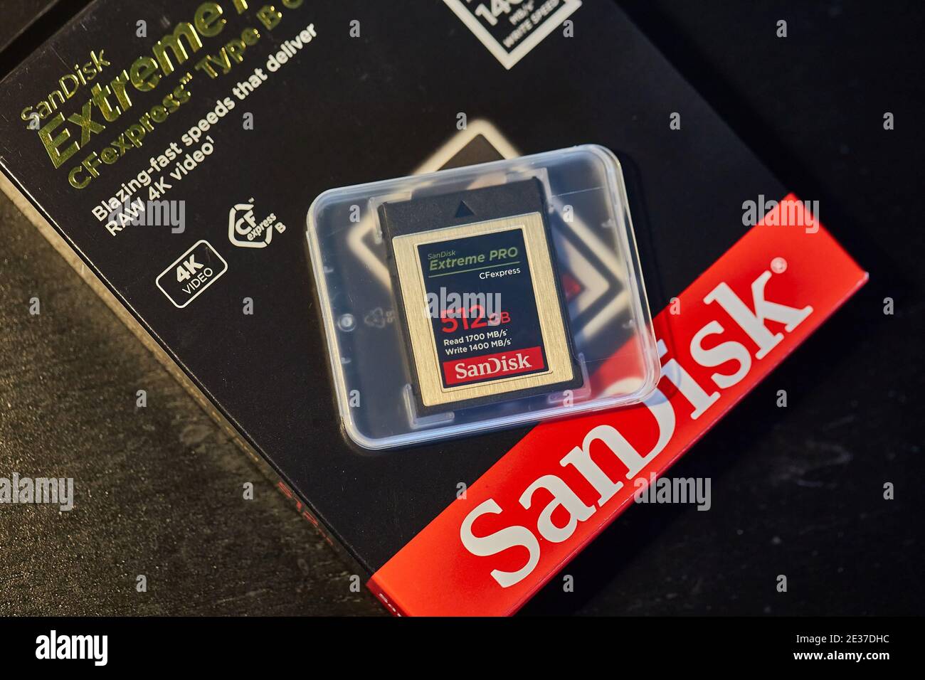 Carte mémoire CFexpress, CF express Banque D'Images