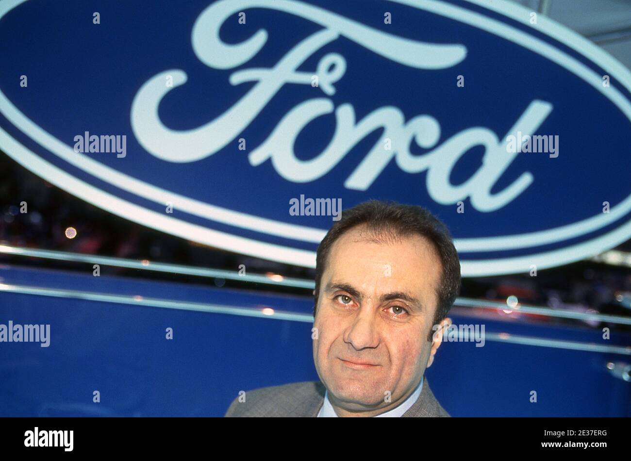 Jacques Nasser Directeur général de Ford Europe au moteur de Genève Montrer 1993 Banque D'Images