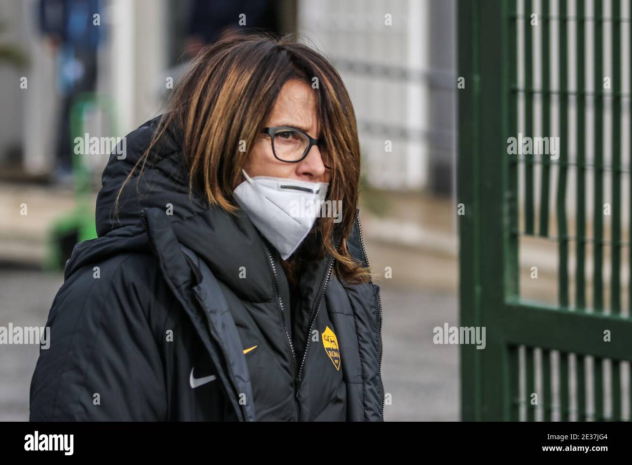 Rome, Italie. 17 janvier 2021. Rome, Italie, Tre Fontane Stadium, 17 janvier 2021, entraîneur Betti Bavagnoli COMME Roma pendant AS Roma vs Napoli femminile - football italien série A Women Match Credit: Simona Scarano/LPS/ZUMA Wire/Alamy Live News Banque D'Images