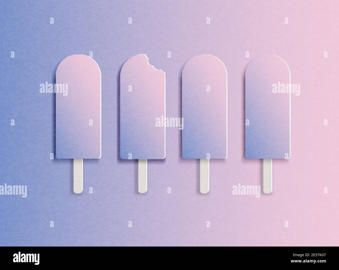 Illustration vectorielle crème glacée de suite Illustration de Vecteur