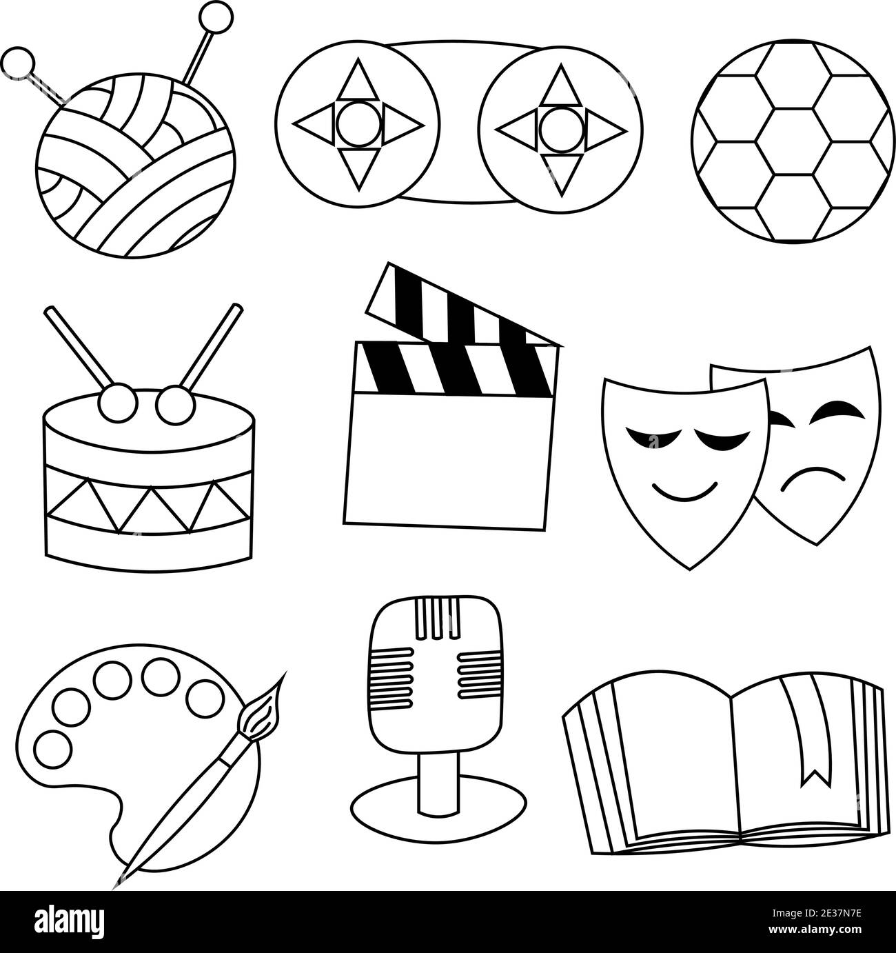 Il peut être utilisé pour la coloration des enfants, les icônes, le Web, les cartes postales, la décoration, la mise en paquet, les imprimés pour des objets, les couvertures pour les carnets, la décoration de boîtes pour les jouets, St Illustration de Vecteur