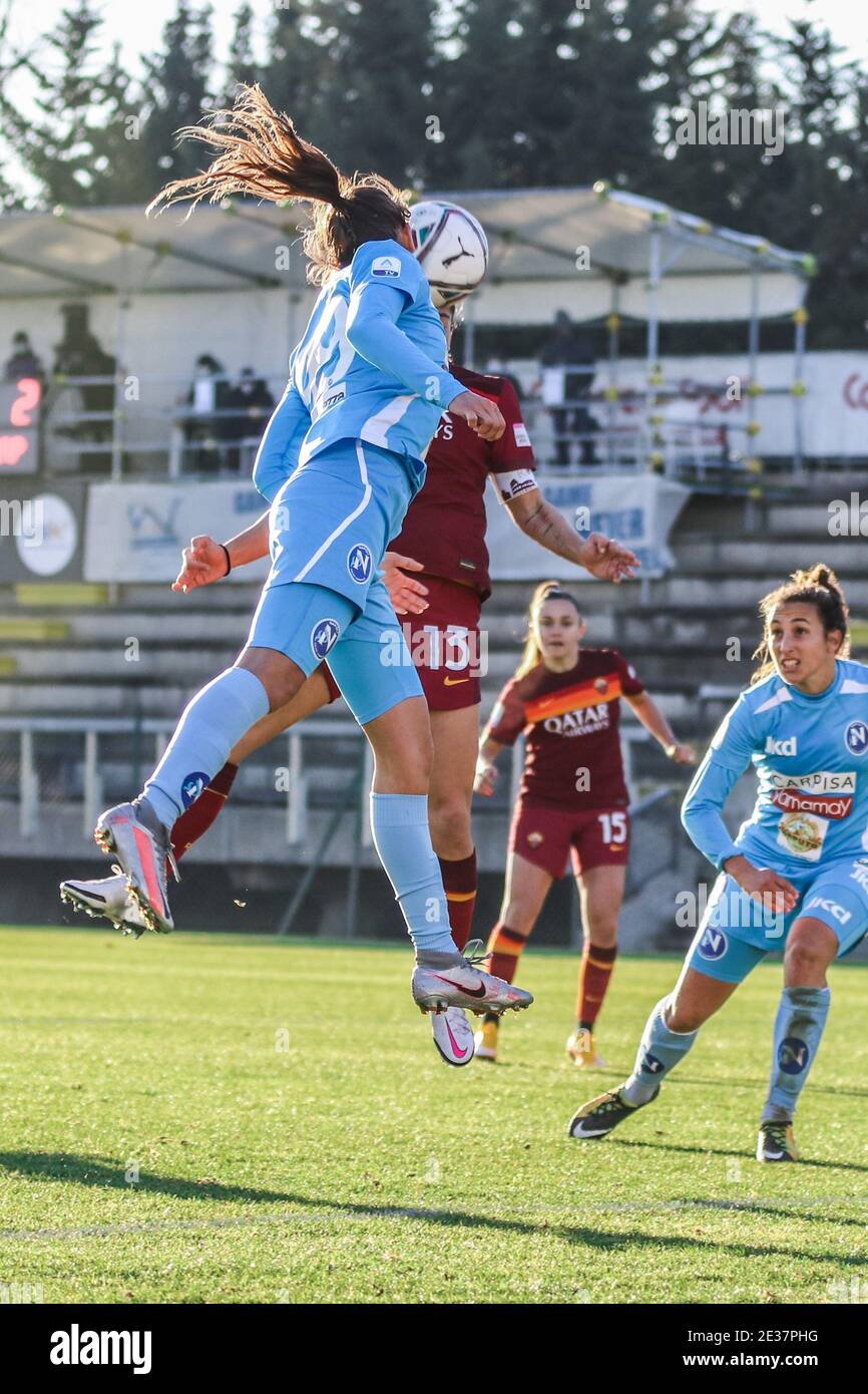 Stade Tre Fontane, Rome, Italie, 17 janvier 2021, Goal Elisa BARTOLI (A.S. ROMA) vs Pia RIJSDIJK ( NAPOLI ) pendant AS Roma vs Napoli femminile, le football italien Serie A Women Match - photo Simona Scarano / LM Banque D'Images