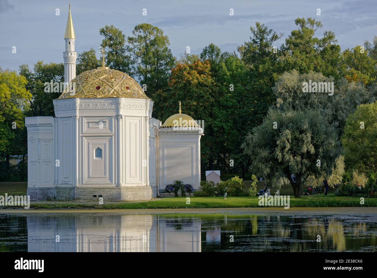 Pavillon de bain turc dans le parc Catherine, Tsarskoe Selo, ville de Pouchkine près de Saint-Pétersbourg, Russie Banque D'Images