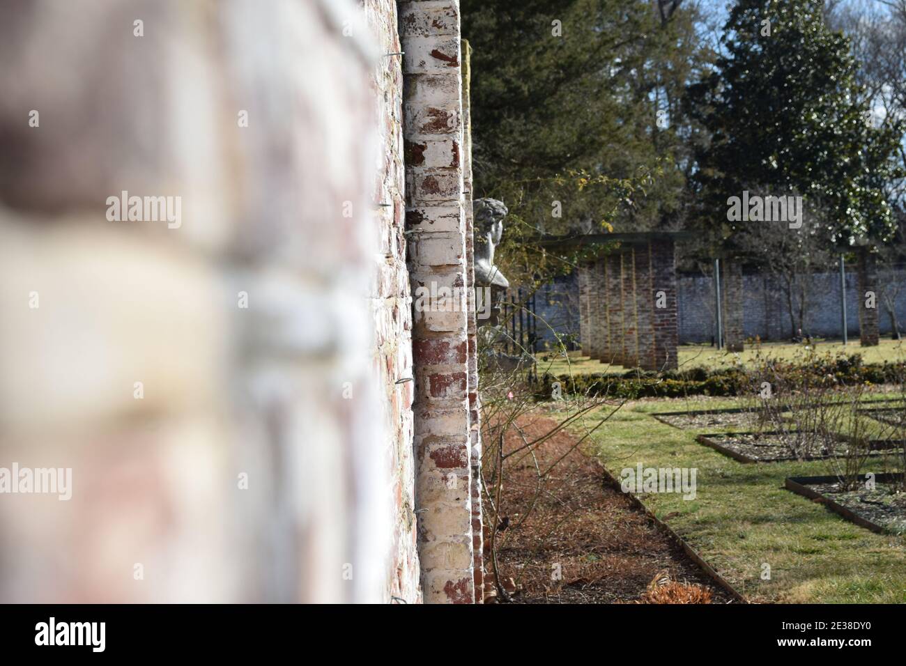 Mur de briques au Chatham Manor Banque D'Images