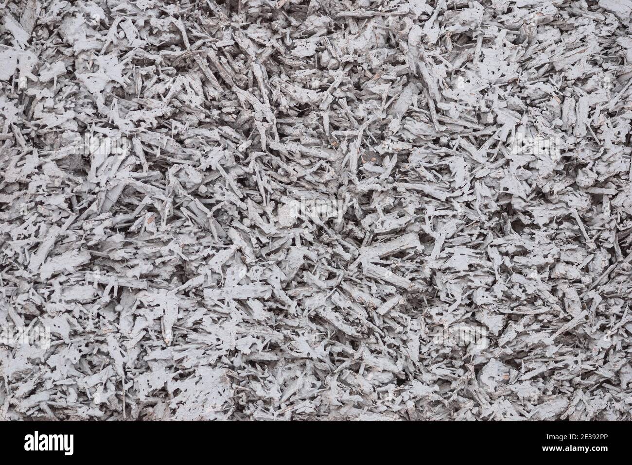 Réutilisation des déchets de bois - carton de fibres en carton recyclé bois Banque D'Images