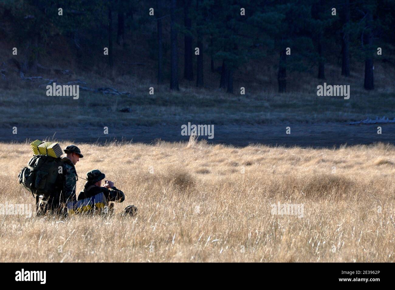 MT. LAGUNA, Californie (oct 27, 2010) les élèves de la classe de base démolition/PHOQUE sous-marin (BUD/S) 284 participent à un exercice de formation à la navigation terrestre. La navigation terrestre familiarise les élèves avec la navigation par carte et par boussole dans la troisième et dernière phase de la formation BUD/S. Les phoques de la Marine constituent la composante maritime des Forces d'opérations spéciales des États-Unis et sont formés pour mener une variété d'opérations à partir de la mer, de l'air et du sol. Les sceaux DE la marine AMÉRICAINE, spécialistes secrètement endurus de légende, ont mené l'opération audacieuse de commando au Pakistan qui a pris le contrôle de l'homme le plus recherché au monde : 9/11 le chef d'œuvre Oussama ben Laden, U Banque D'Images