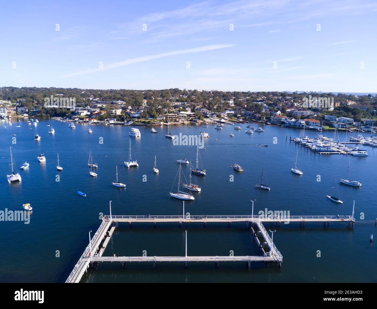 L'antenne des bains de la baie de Gunnamatta à Cronulla Sutherland Shire New Pays de Galles du Sud Australie Banque D'Images