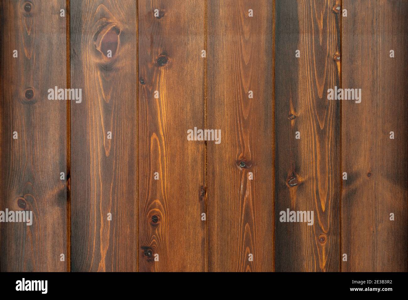 Texture en bois marron rayée, arrière-plan avec espace de copie. Bannière Banque D'Images