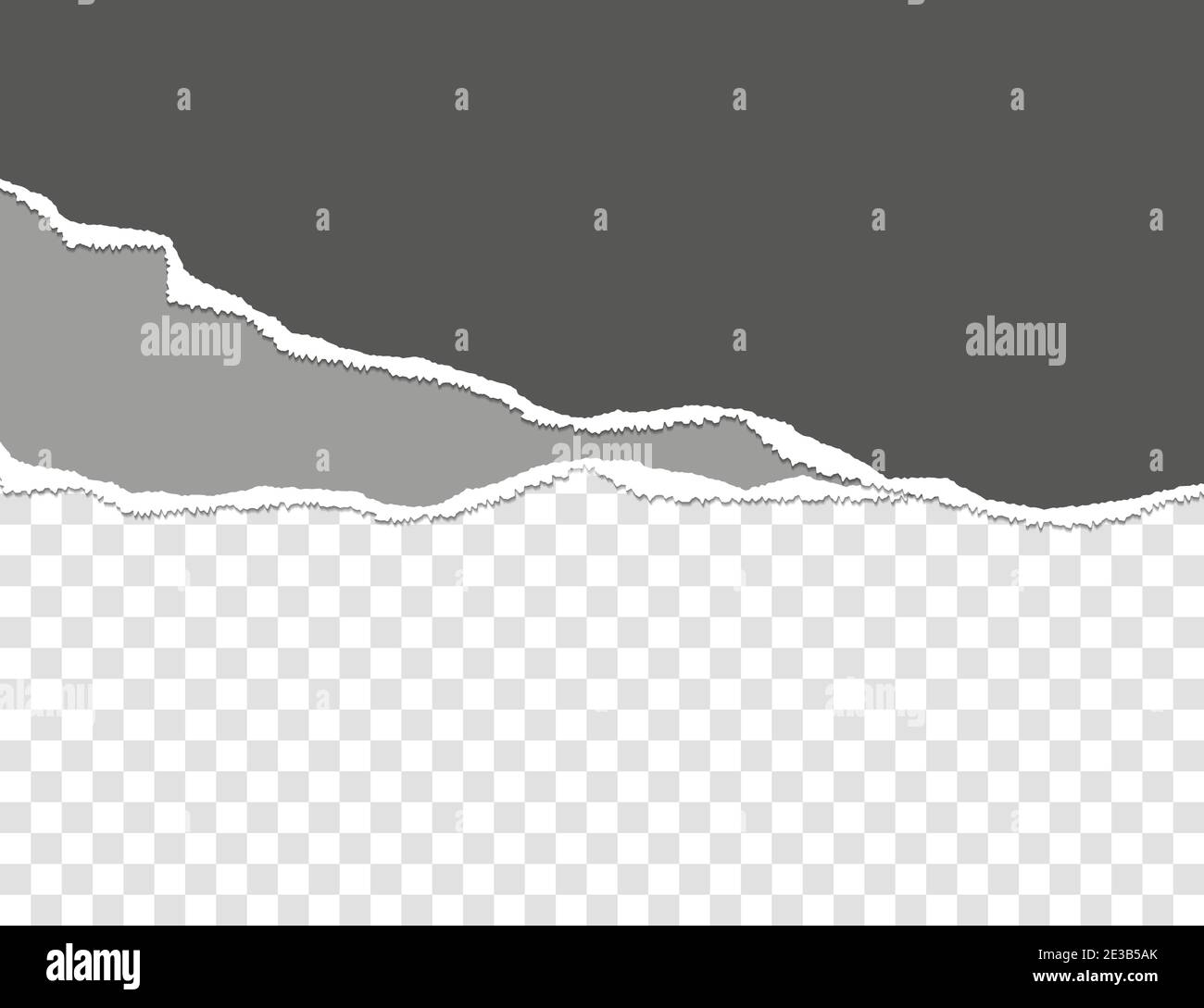 Papier déchiré. Morceaux déchirés et déchirés. Illustration vectorielle. Illustration de Vecteur