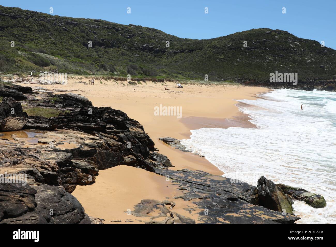 Tallow Beach dans le parc national de Bouddi, Central Coast, Nouvelle-Galles du Sud, Australie Banque D'Images