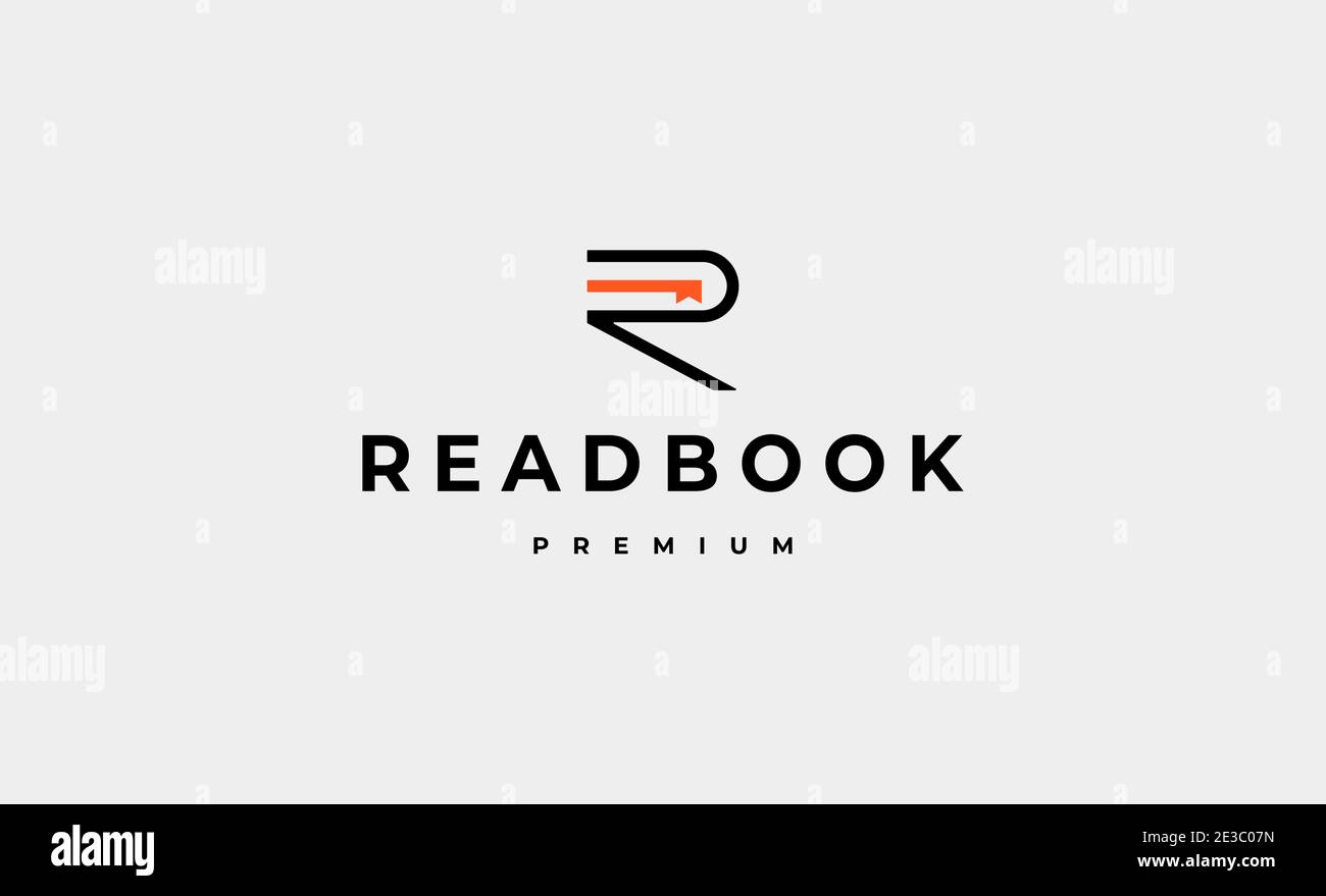 Lettre R Livre Lire logo Design Illustration vectorielle Illustration de Vecteur