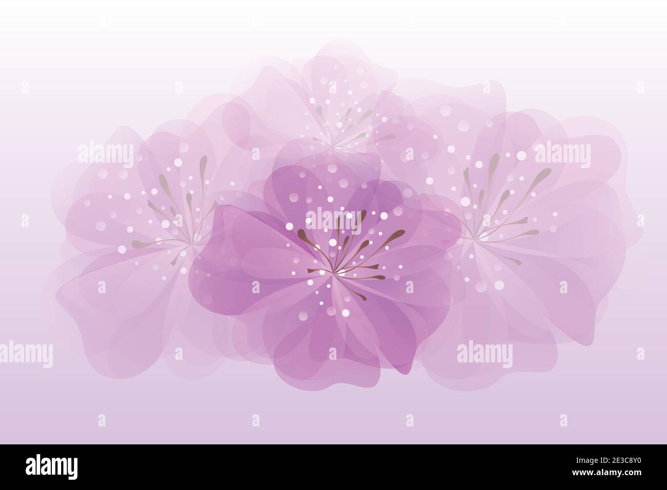 Illustration vectorielle d'arrière-plan de fleur de lilly rose vif EPS10 Illustration de Vecteur