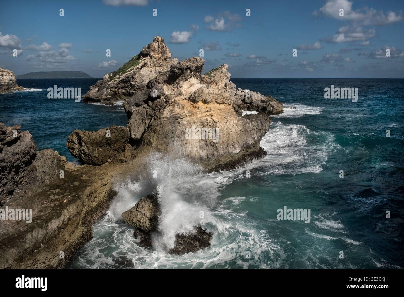 Anse des Châteaux, Guadalupe, Antilles Françaises Banque D'Images