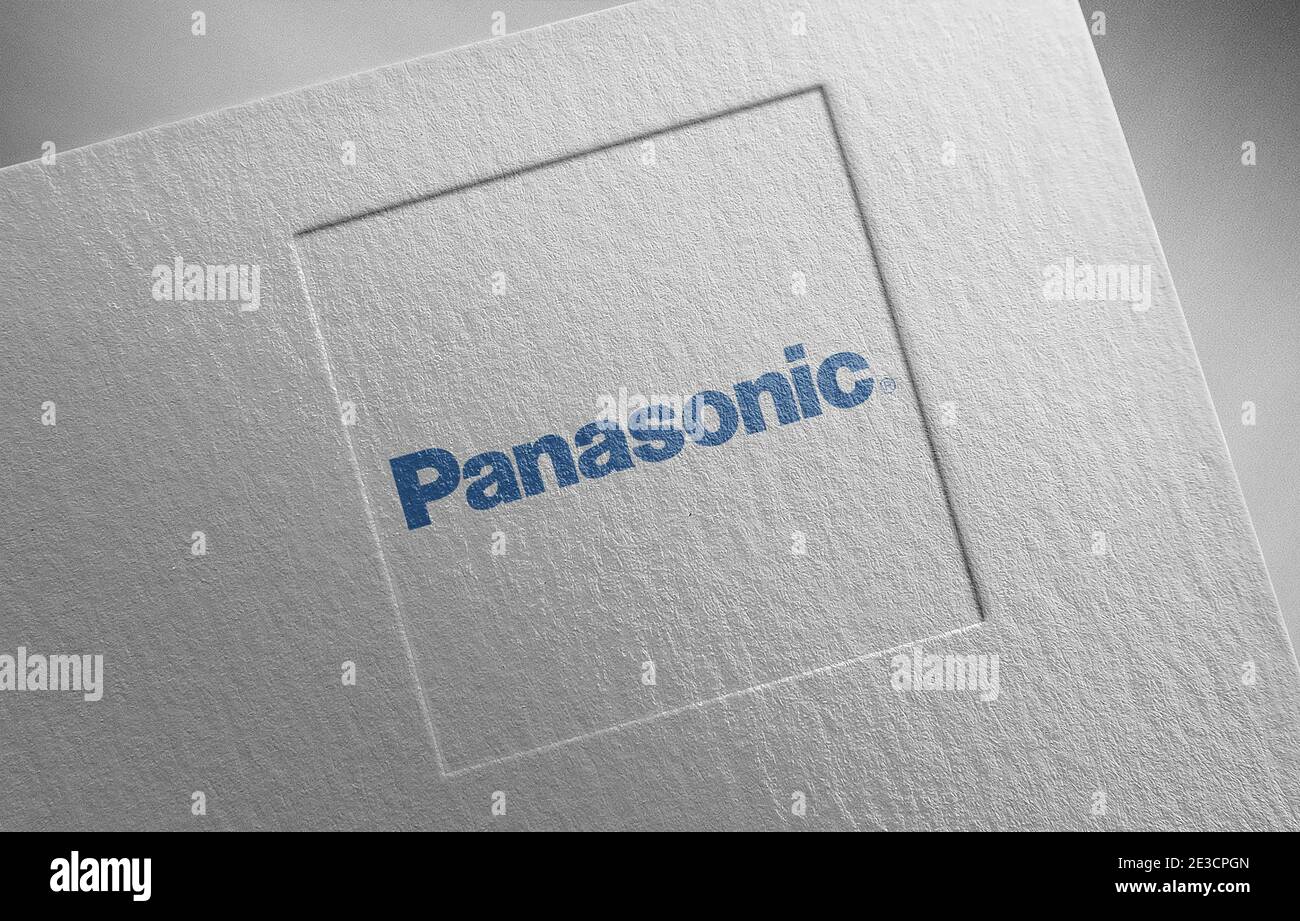 illustration de la texture du papier du logo panasonic Banque D'Images