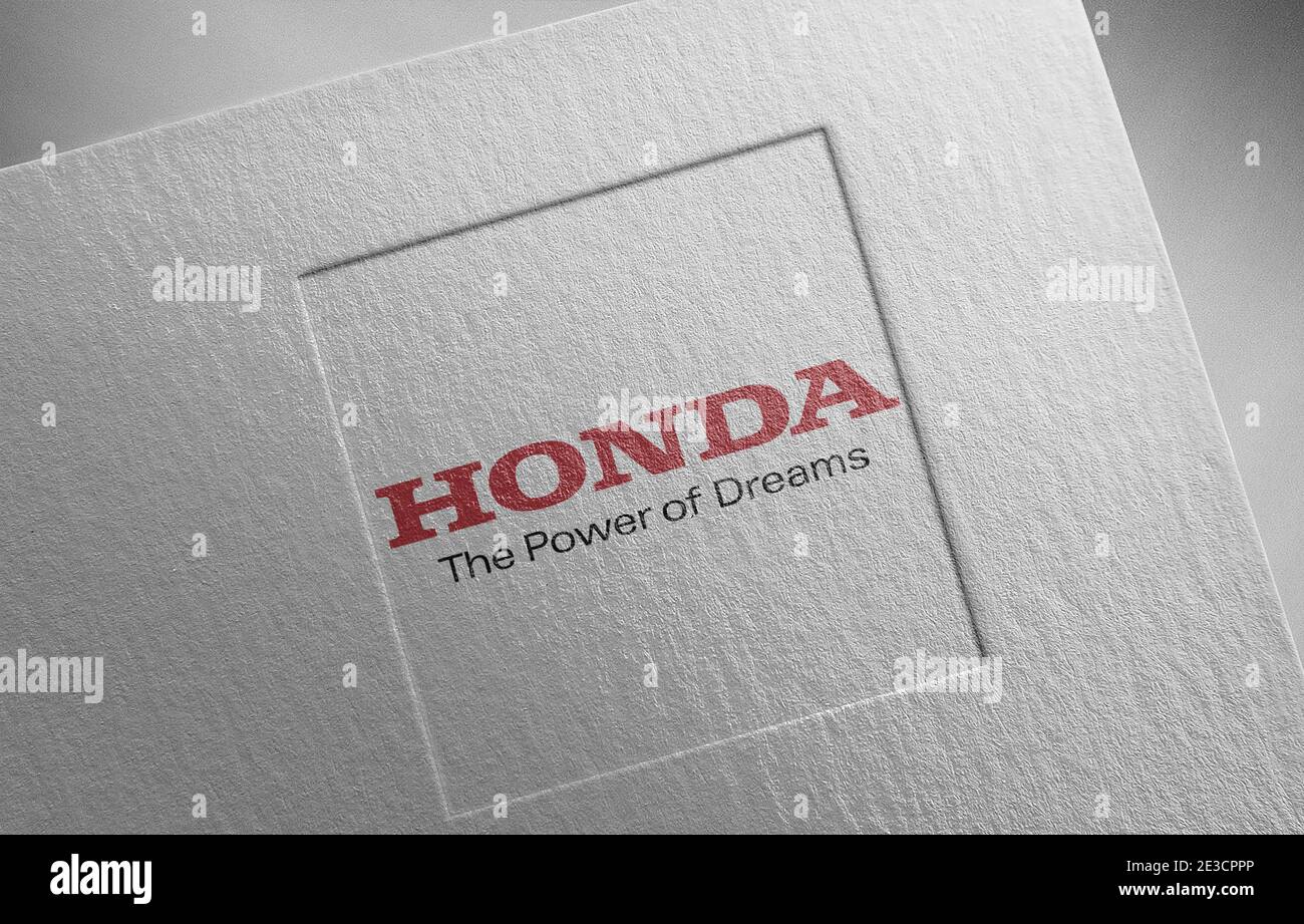 illustration de la texture en papier du logo honda Banque D'Images illustration de la texture en papier du logo honda Banque D'Images