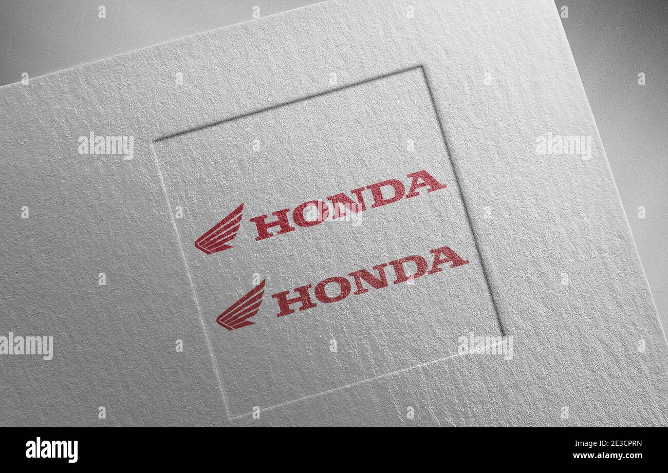 illustration de la texture en papier du logo honda Banque D'Images illustration de la texture en papier du logo honda Banque D'Images