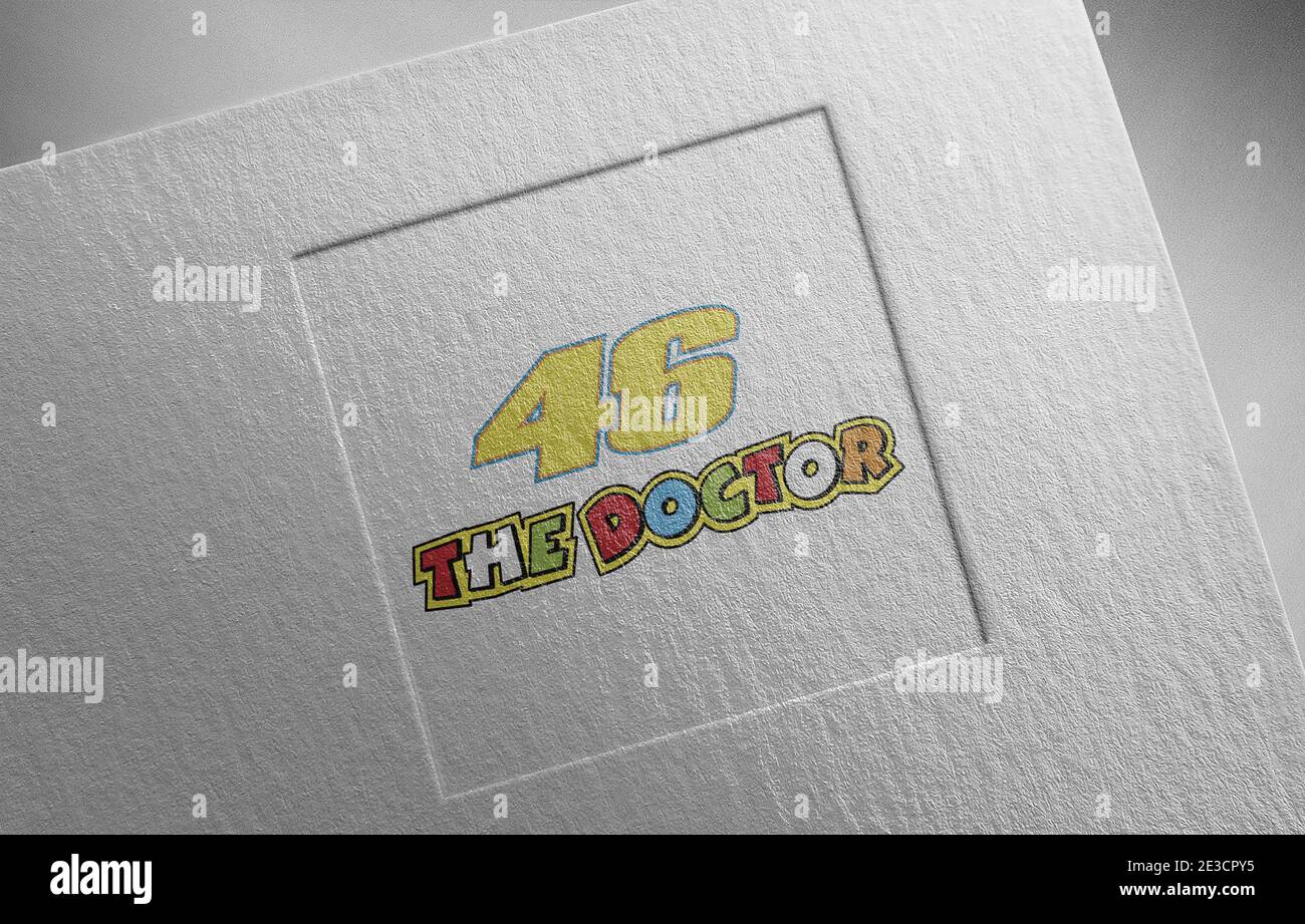 46 illustration de la texture du papier du logo médecin Banque D'Images