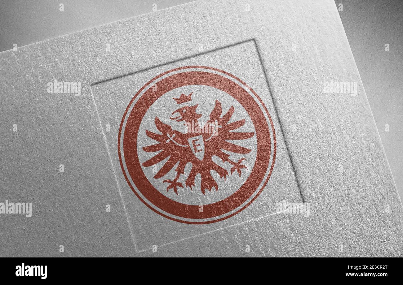 illustration de la texture en papier du logo einreth frankfurt Banque D'Images