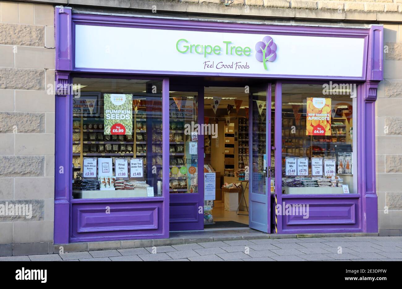 Magasin de raisin à Bakewell Banque D'Images