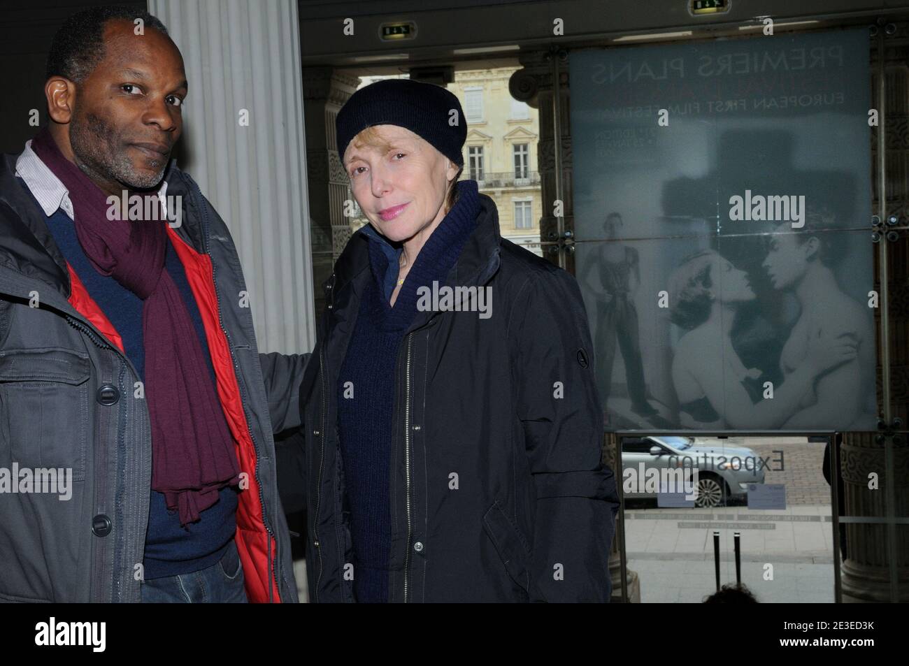 Alex Descas et Claire Denis participant au Festival premiers plans à Angers, France, le 24 janvier 2009. Photo de Helder Januario/ABACAPRESS.COM Banque D'Images