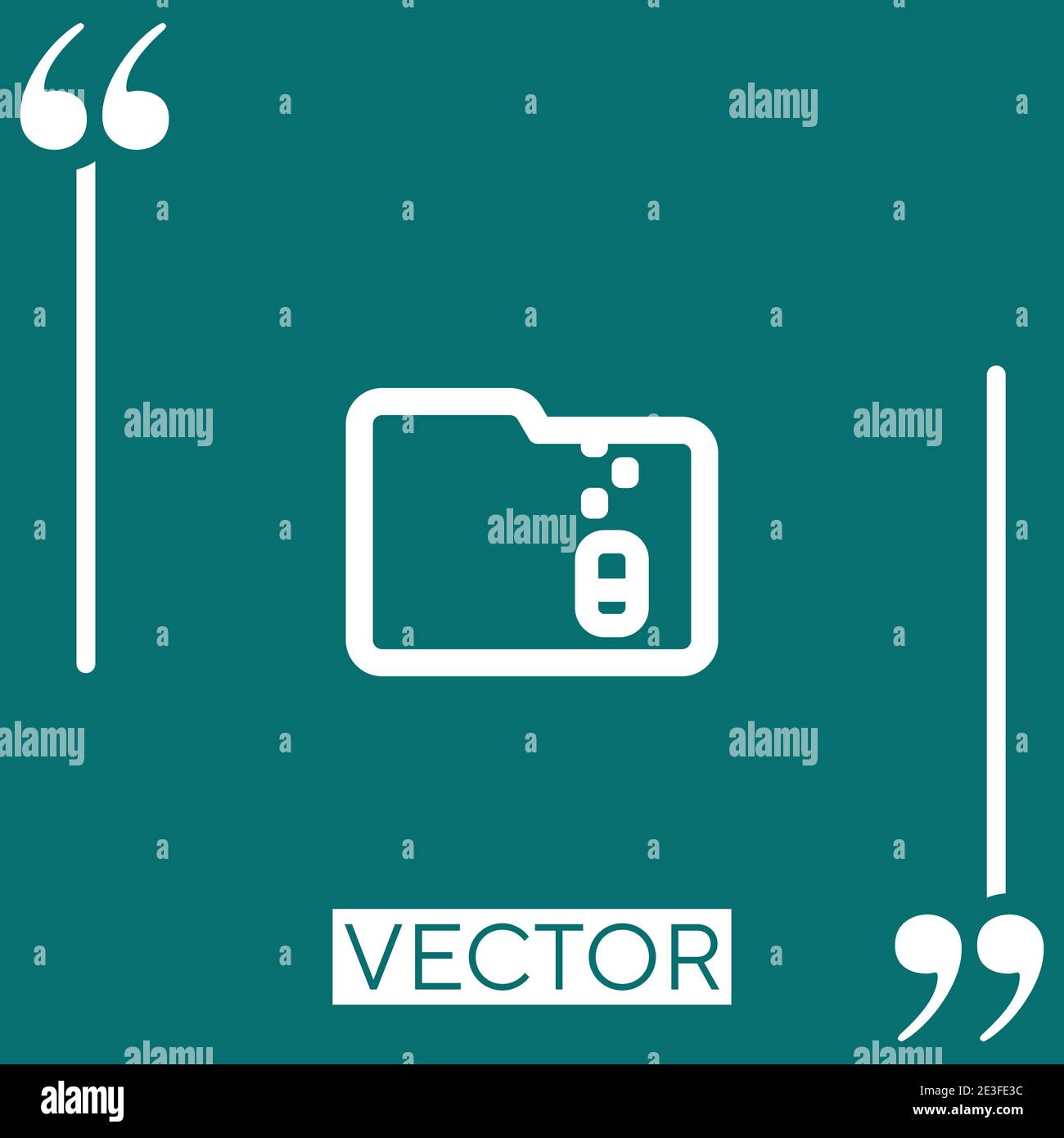 Zip icône de vecteur de dossier compressé icône linéaire. Ligne de contour modifiable Illustration de Vecteur