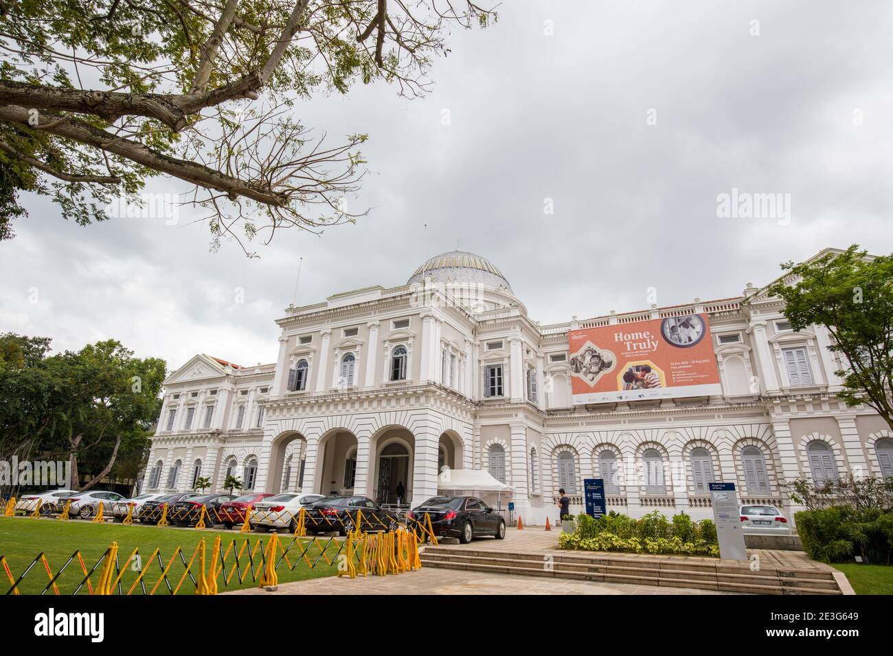 Singapour 17 janvier 2021 : le Musée national de Singapour est dédié à l'histoire de Singapour. C'est le plus ancien musée de Singapour. Banque D'Images