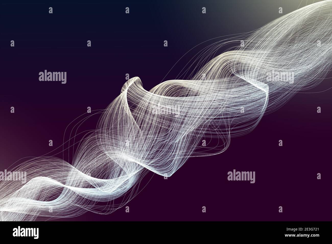Les particules numériques abstraites arrière-plan, des éléments lumineux avec des effets d'ordinateur. Illustration de fond d'écran de technologie sombre dans des tons cosmiques Banque D'Images