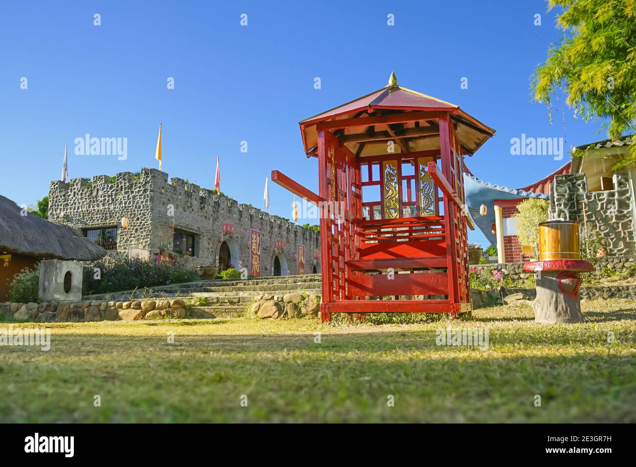 Maehongson, Thaïlande - 13 décembre 2020: Santichon Village un petit Yunnan chinois les destinations de voyage célèbres à Pai, Maehongson. Banque D'Images Maehongson, Thaïlande - 13 décembre 2020: Santichon Village un petit Yunnan chinois les destinations de voyage célèbres à Pai, Maehongson. Banque D'Images