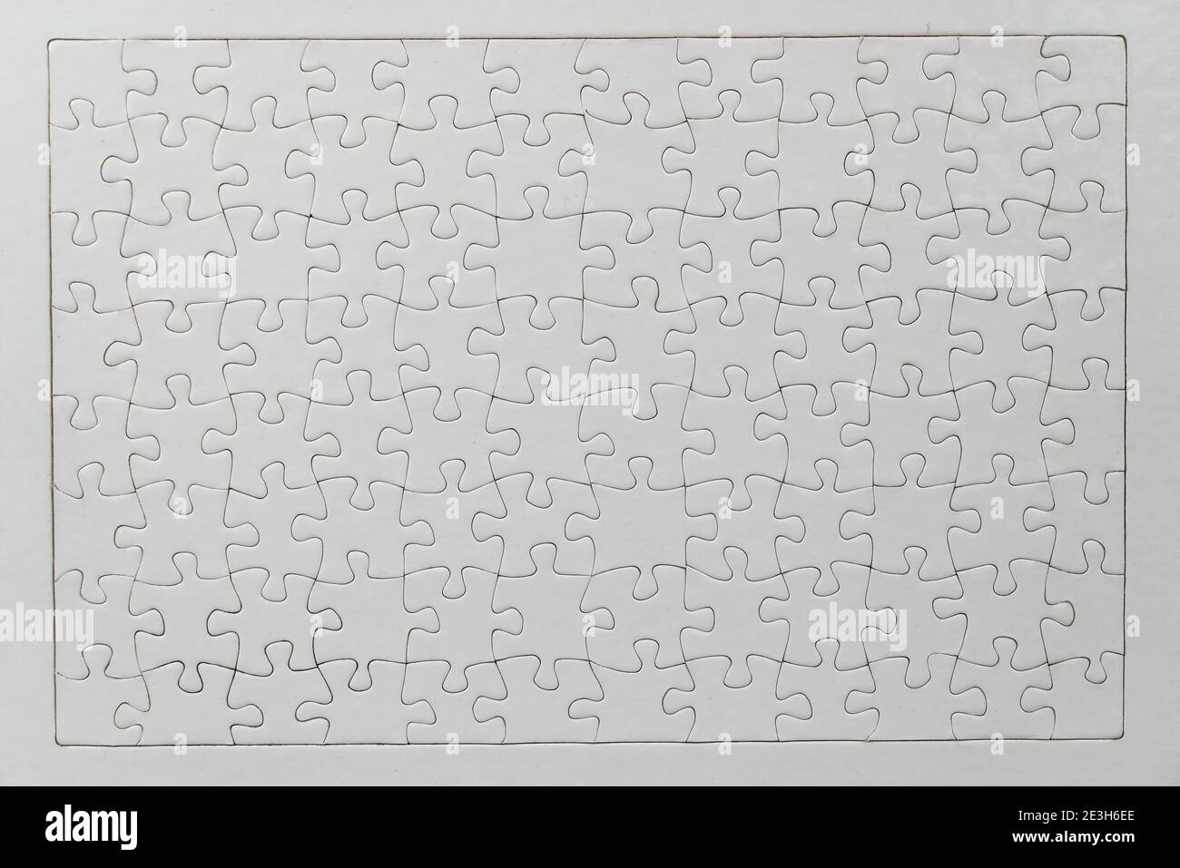 Jeu de puzzle, blanc, sans motif, pour l'impression, Banque D'Images