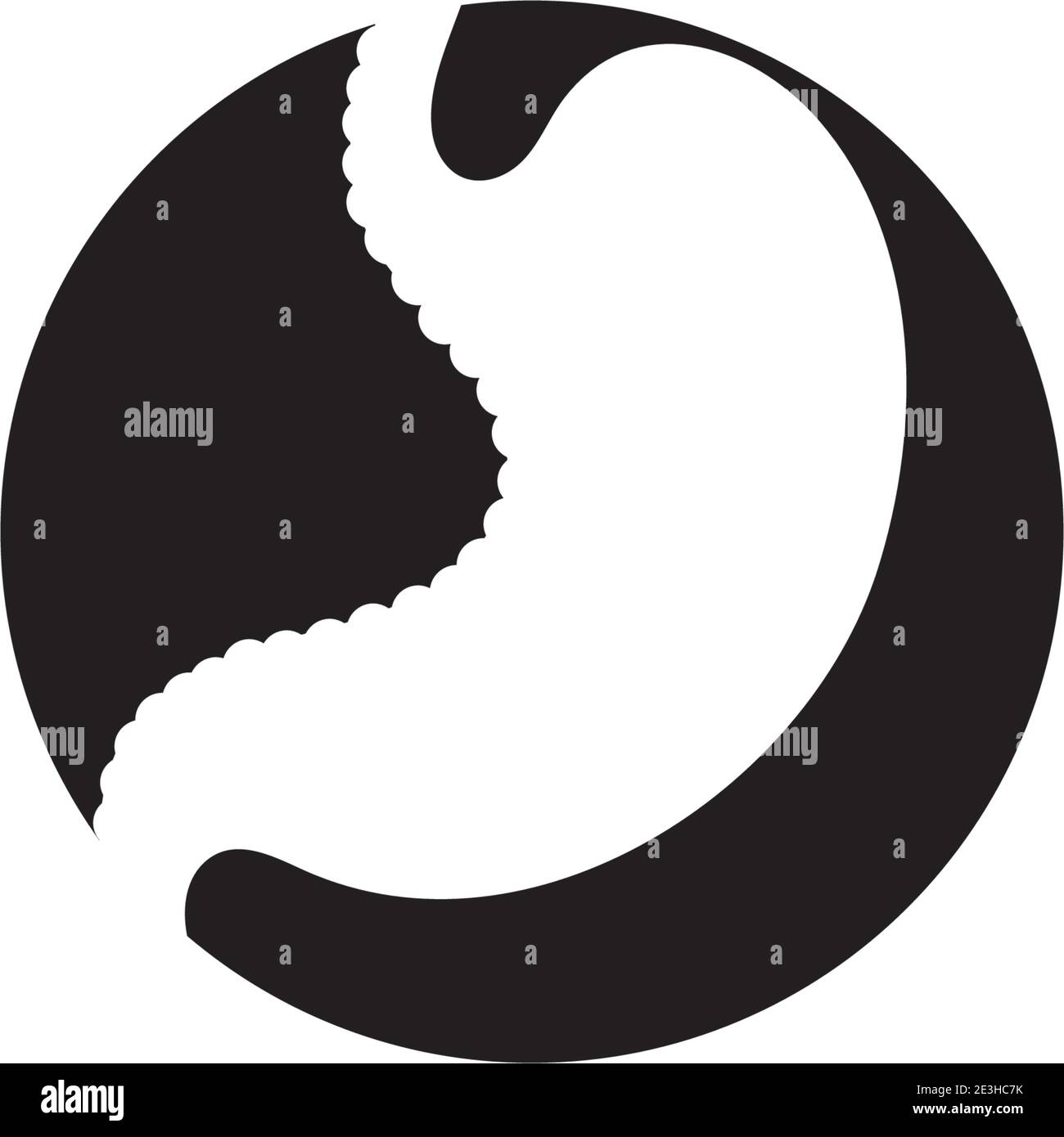 L'icône de l'estomac concept dessins vector illustration Illustration de Vecteur