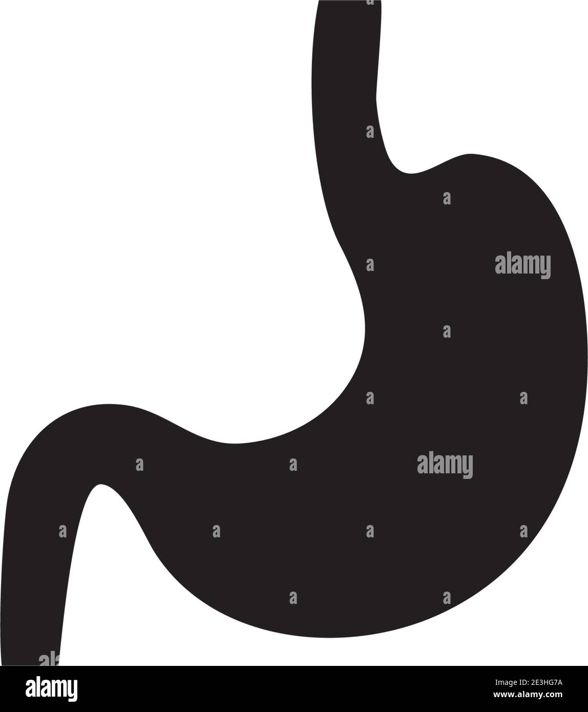 L'icône de l'estomac concept dessins vector illustration Illustration de Vecteur