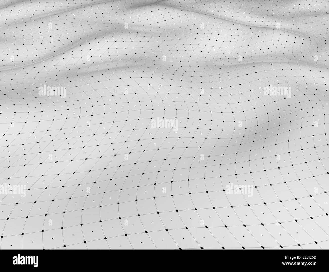 Résumé lignes connectées motif d'onde paysage numérique Banque D'Images