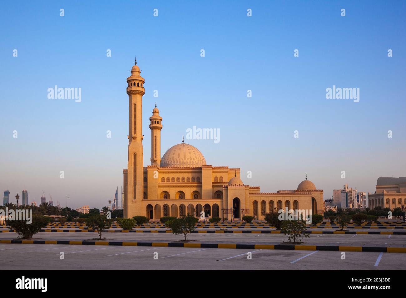 Bahreïn, Manama, Juffair, Al Fateh Mosque - La Grande Mosquée Banque D'Images