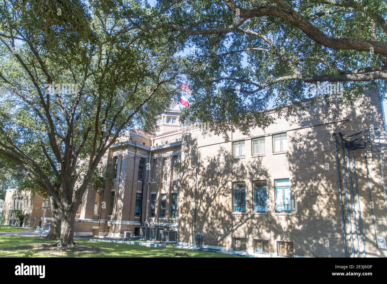 Le palais de justice historique du comté de Jim Wells, en 1912, à Alice, au Texas. Banque D'Images