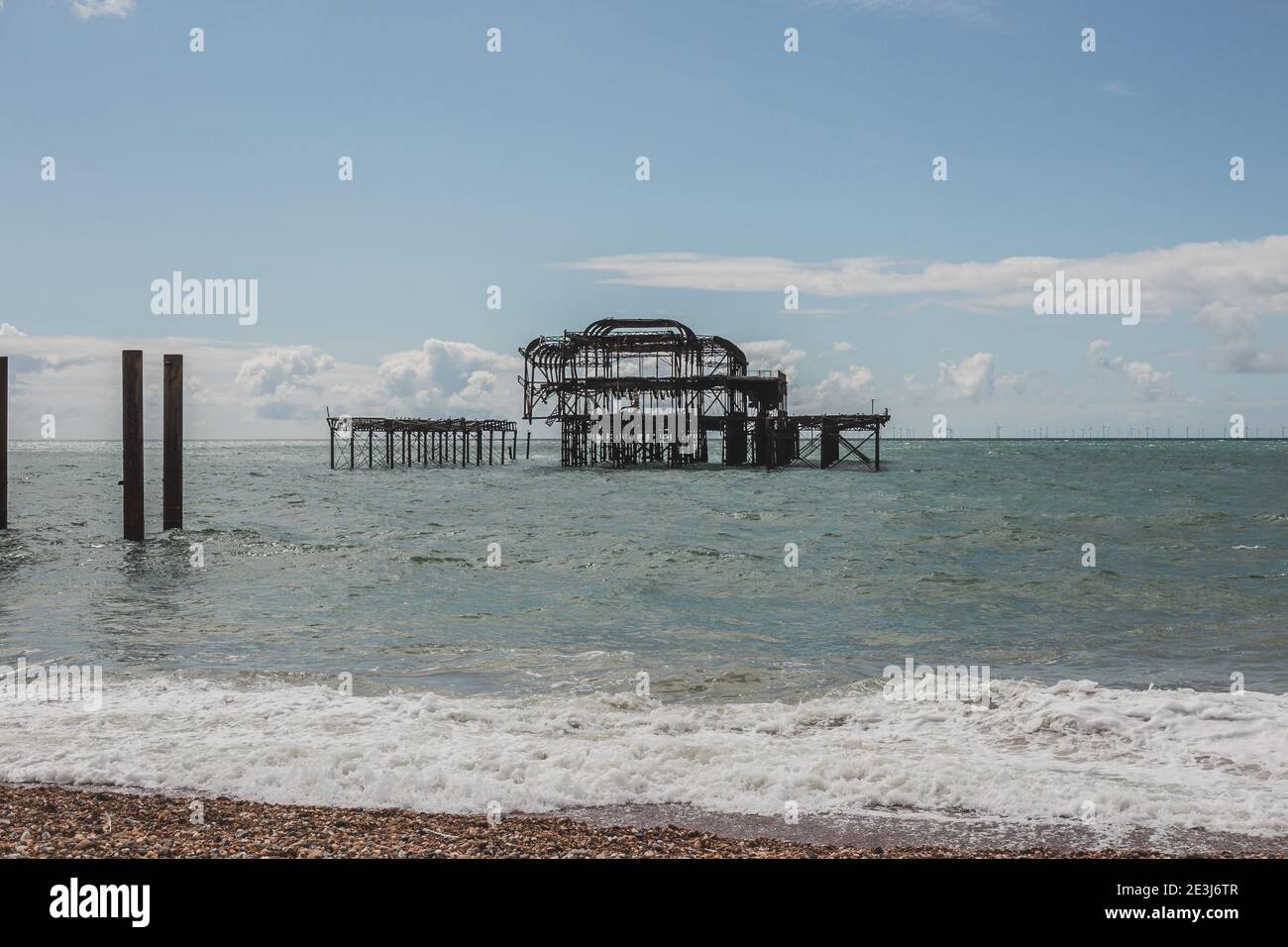 West Pier, Brighton, East Sussex, Angleterre, Royaume-Uni. Banque D'Images