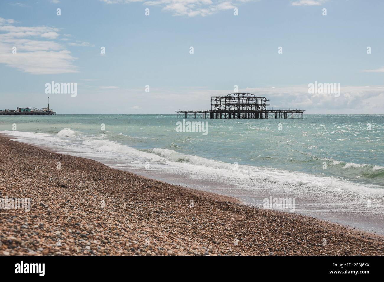 West Pier, Brighton, East Sussex, Angleterre, Royaume-Uni. Banque D'Images