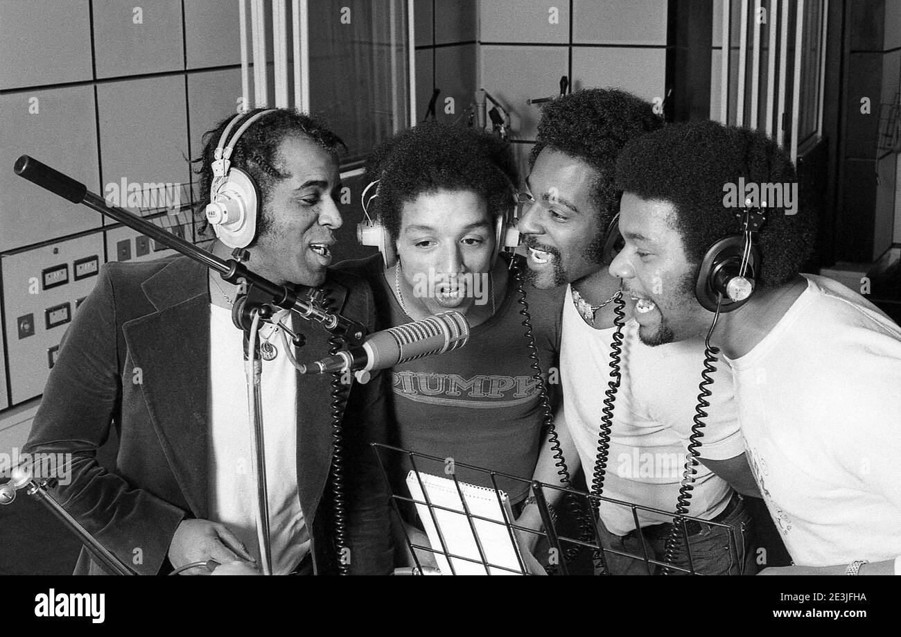 La vraie chose. Enregistrement de leur album '4 sur 8' au Scorpion Studios London UK 1977 Banque D'Images