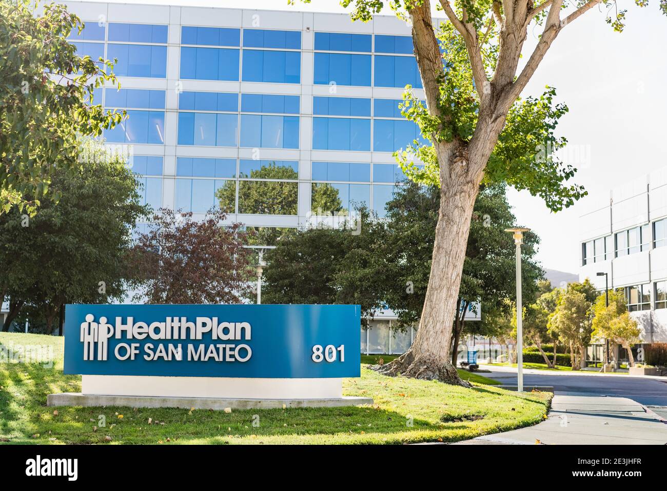 21 sept 2020 South San Francisco / CA / USA - Health Plan of San Mateo (HPSM) est un plan de santé local sans but lucratif qui offre une couverture et une provid Banque D'Images